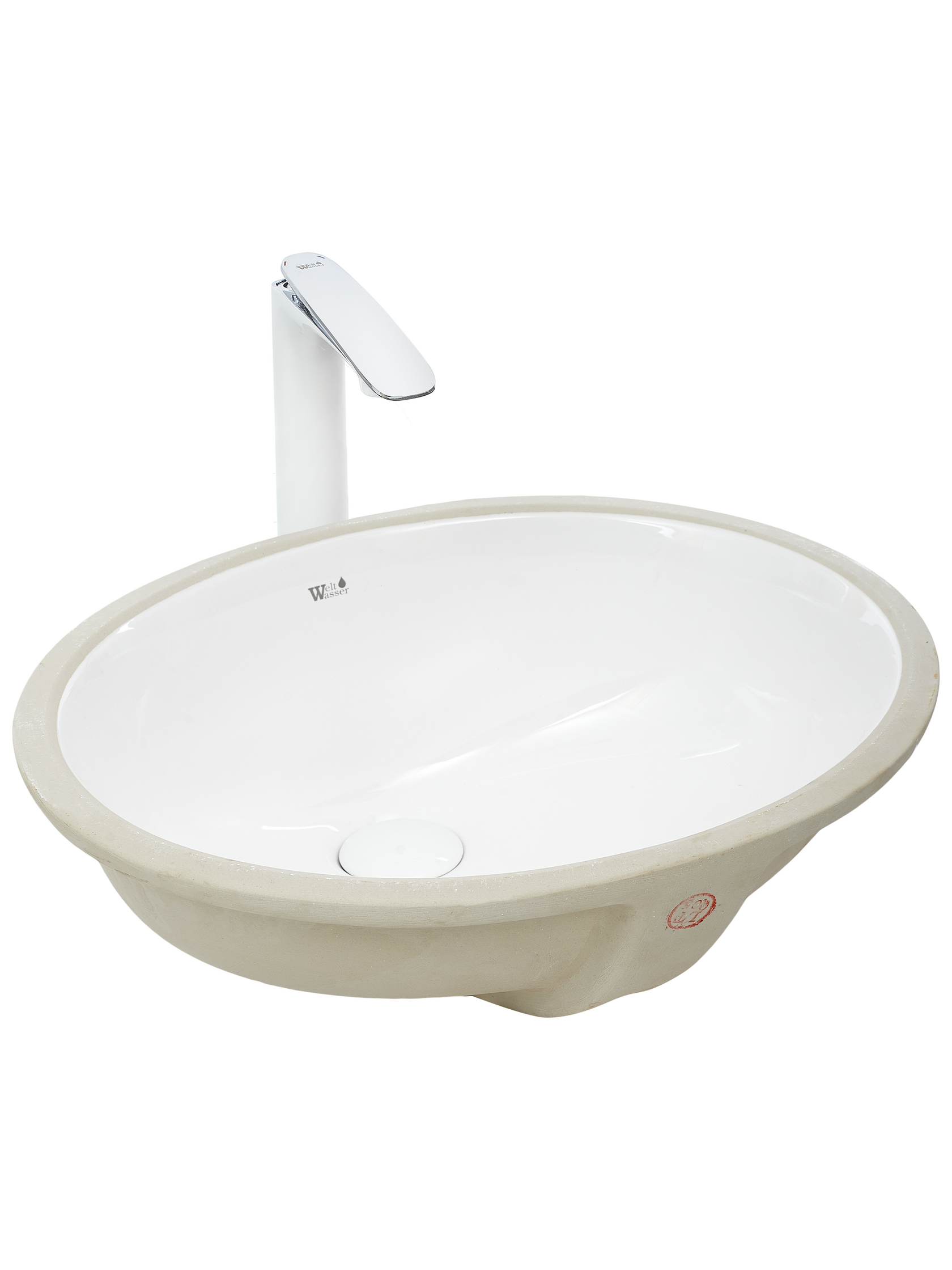 Раковина врезная WeltWasser 49/41.5/19 WW Deilbach 6021 10000003897 белая