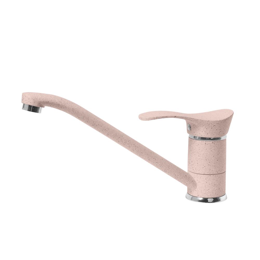 Смеситель для кухни AquaGranitEx C-1040 (315) розовый