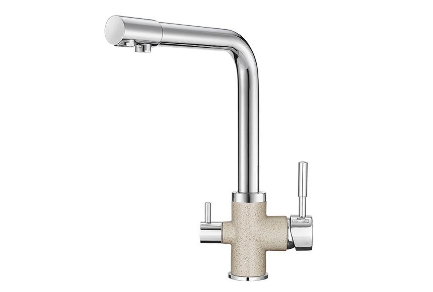 Смеситель для кухни (мойки) Granula 3015 xром/пирит