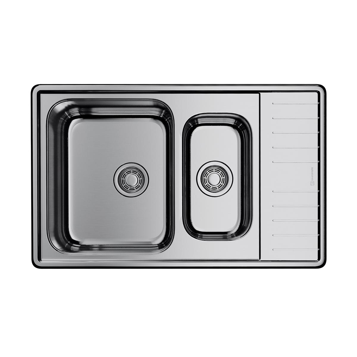Врезная кухонная мойка Omoikiri Sagami 79-2-IN нержавеющая сталь 4993733