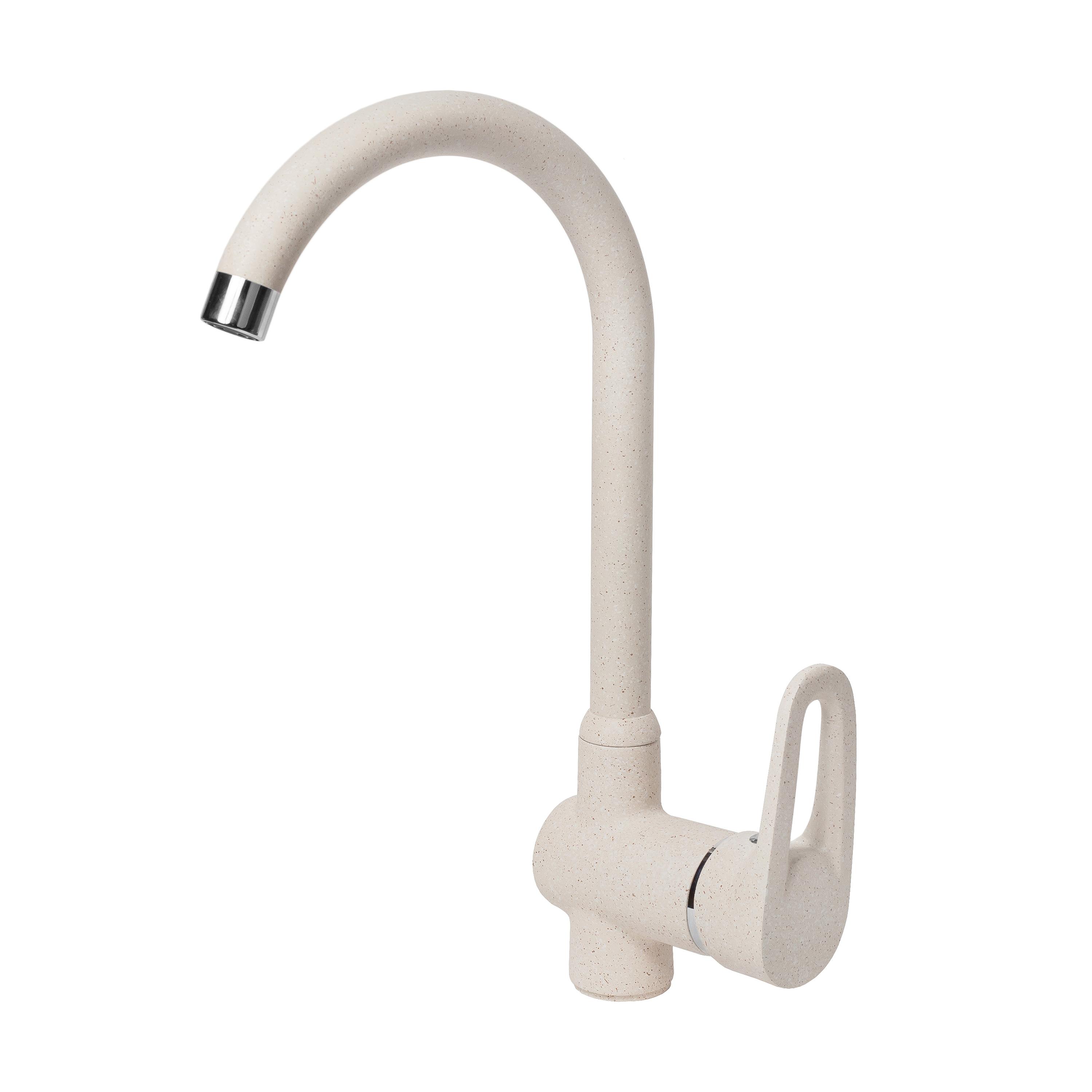 Смеситель для кухни AquaGranitEx C-5035 (328) бежевый