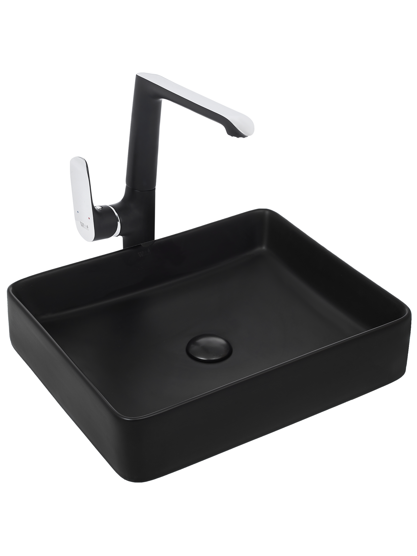 Раковина накладная WeltWasser 51/40.5/11 WW Elbach 2178 MB 10000004509 матовая черная