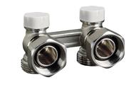 Блок Luxor для двухтрубной системы угловой 3/4" x 3/4"EK M 178 (M 188)