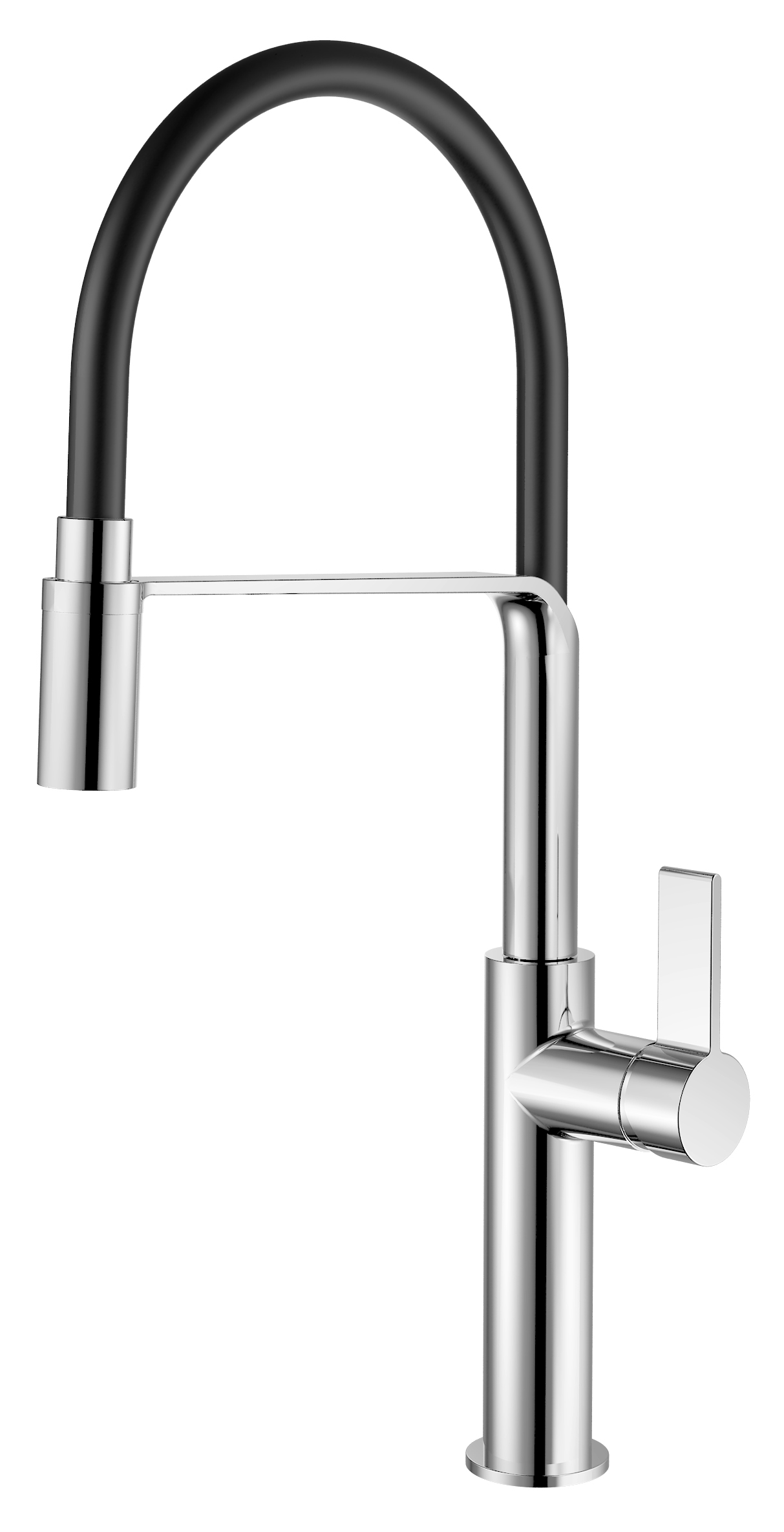 Смеситель для кухонной мойки с гибким изливом Rush MS9035-35Black