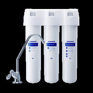 Фильтр с краном Аквафор модель Аквафор Кристалл А для жесткой воды