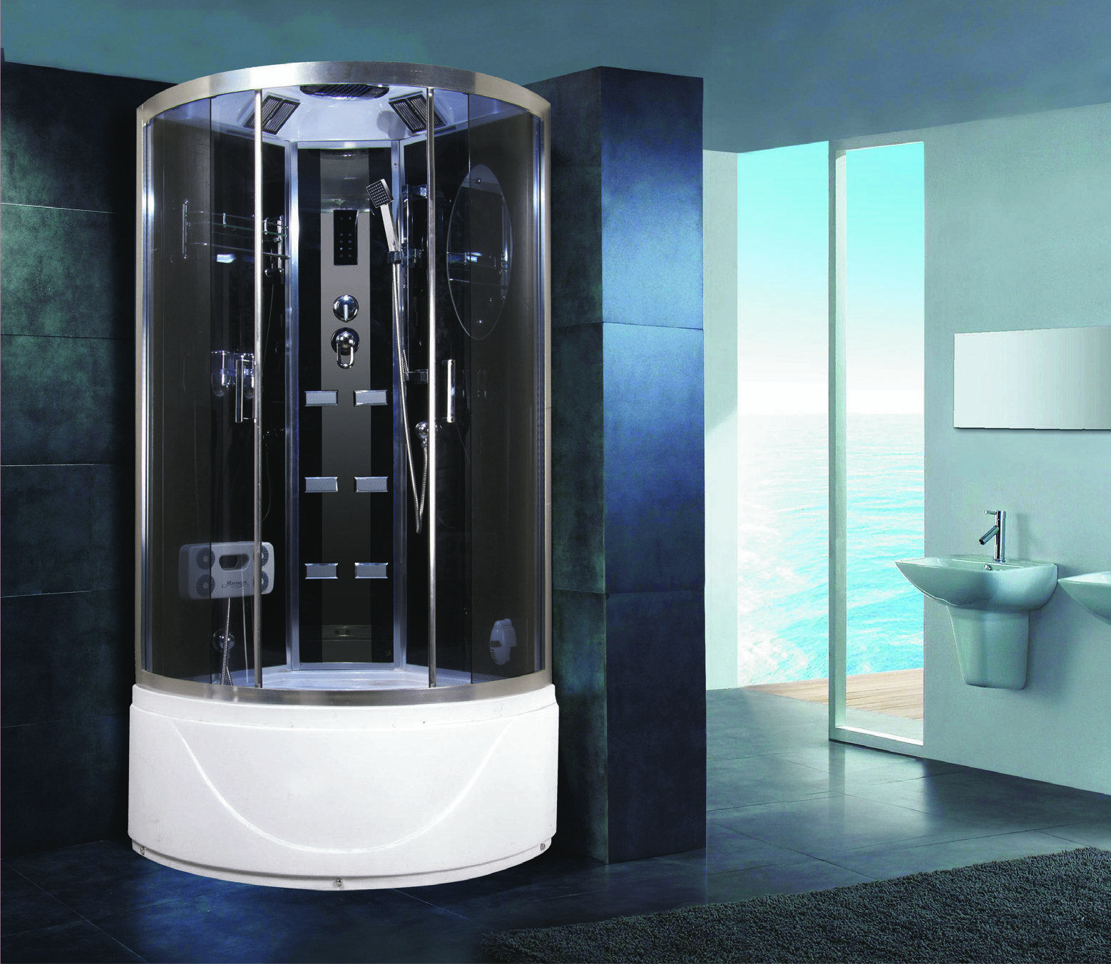 Душевая кабина Niagara Ultra 9080134 90х90 высокий поддон (4 места)