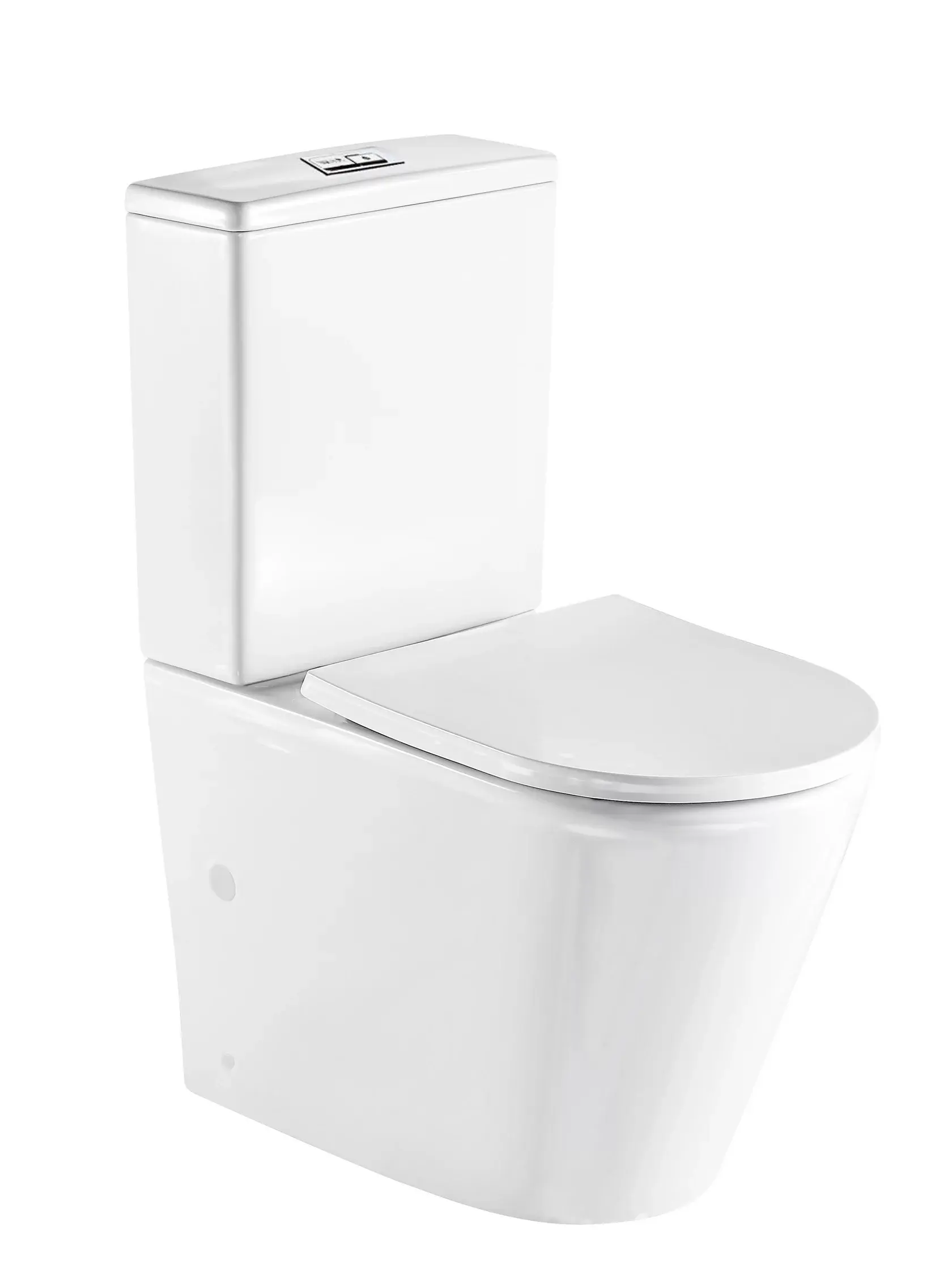 Унитаз напольный компакт 88x67x39 WeltWasser Salzbach 011 XL GL-WT 10000013372 безободковый, с микро