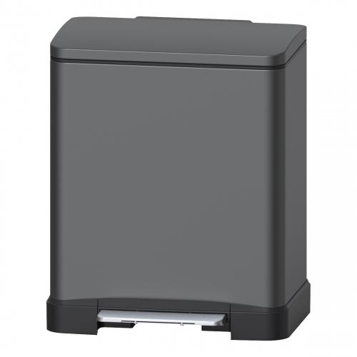 Ведро для мусора педальное WeltWasser WW Lassy TG 12L 10000006129 серый матовый
