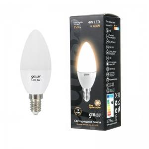 Лампа светодиодная Gauss LED Candie 6,5W E14 2700K свеча