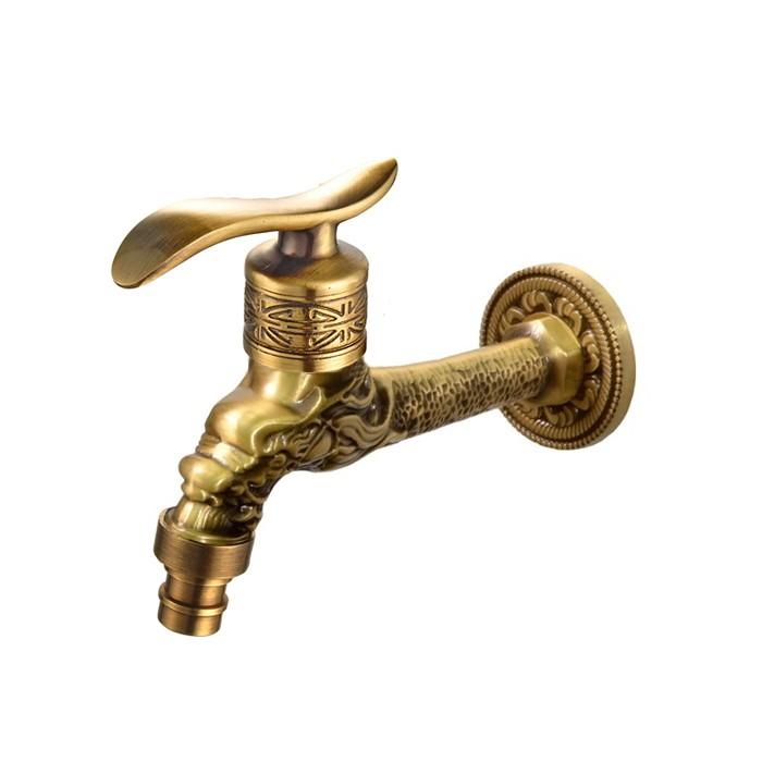 Сливной кран Bronze de Luxe длинный насадка "под шланг" 21595/2