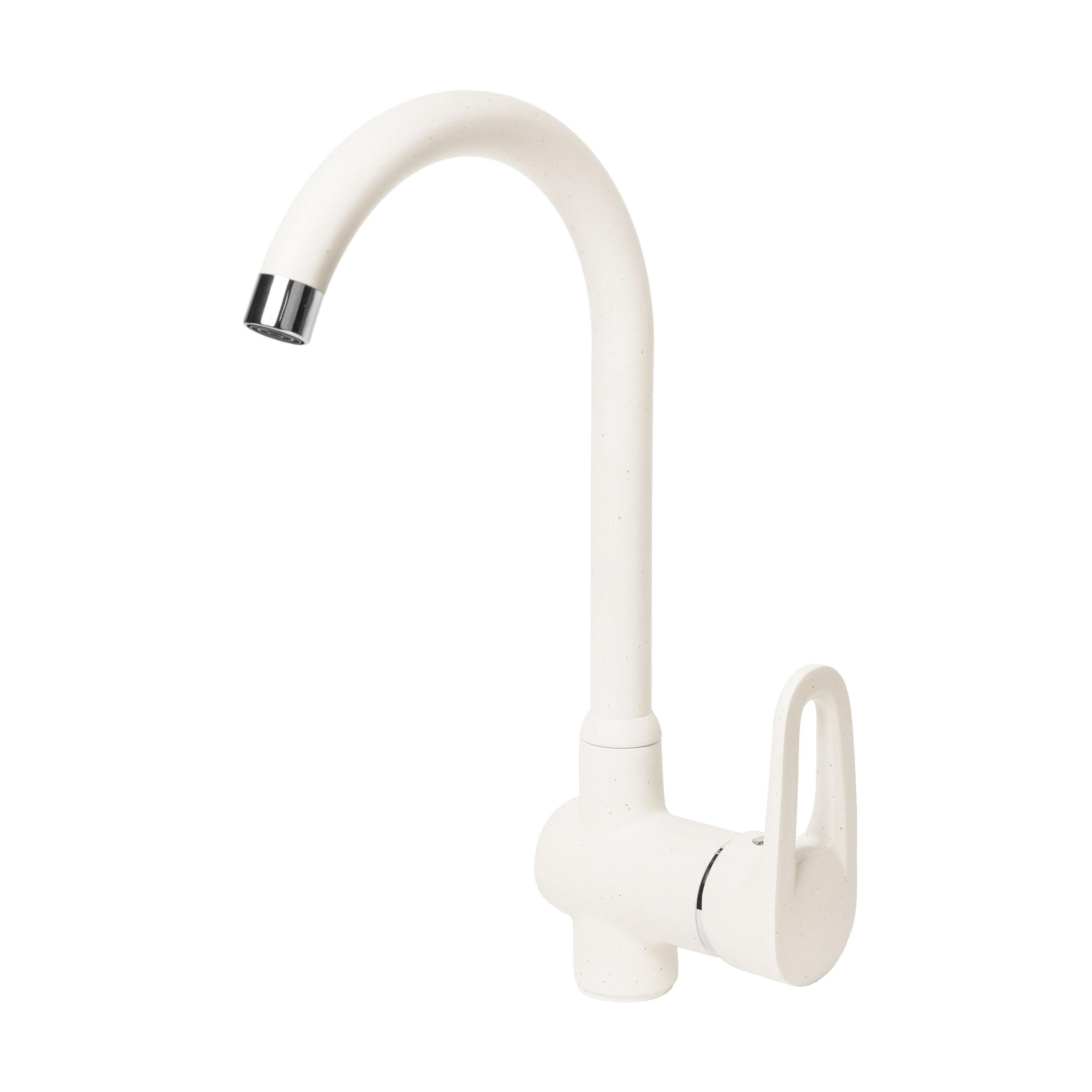 Смеситель для кухни AquaGranitEx C-5035 (331) белый