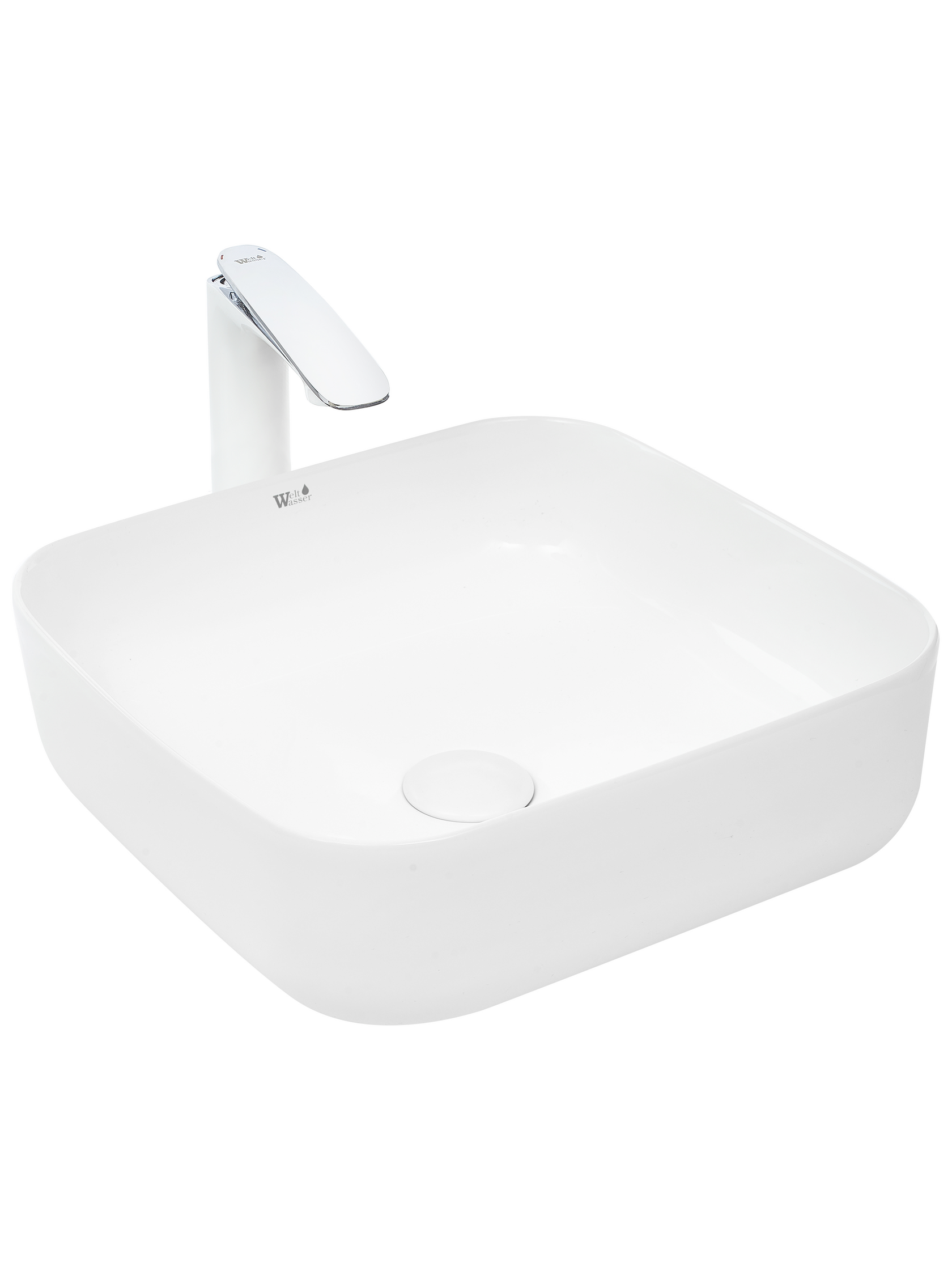 Раковина накладная WeltWasser 39/39/13 WW Elbach 2196 10000003840 белая