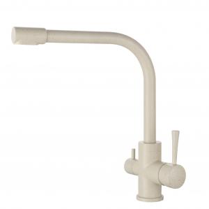 Смеситель для кухни (мойки) под фильтр Kaiser Merkur 26044-11 бежевый мрамор