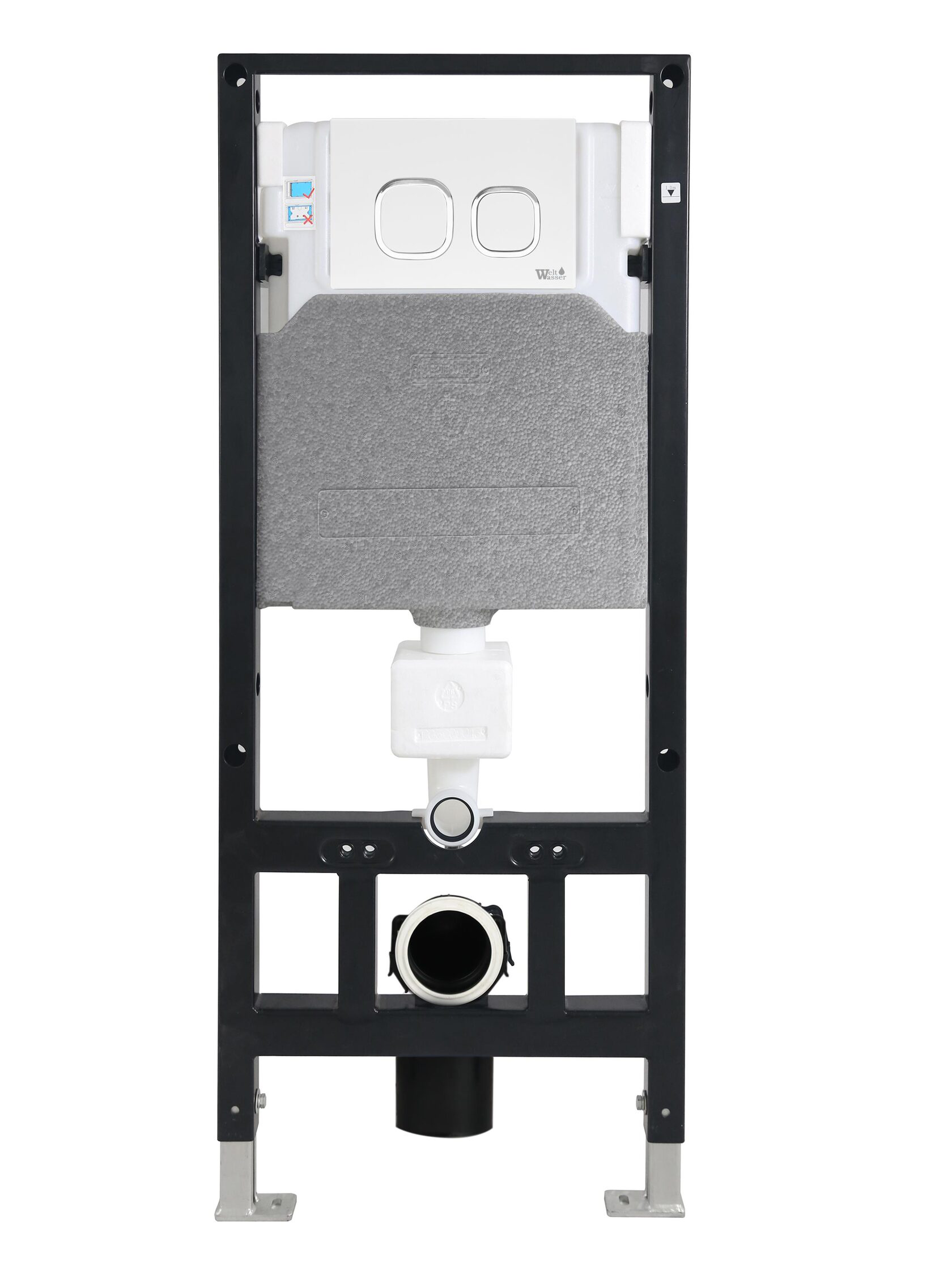 Инсталляция для подвесного унитаза WeltWasser WW Amberg 506 WT 10000008225 белая кнопка