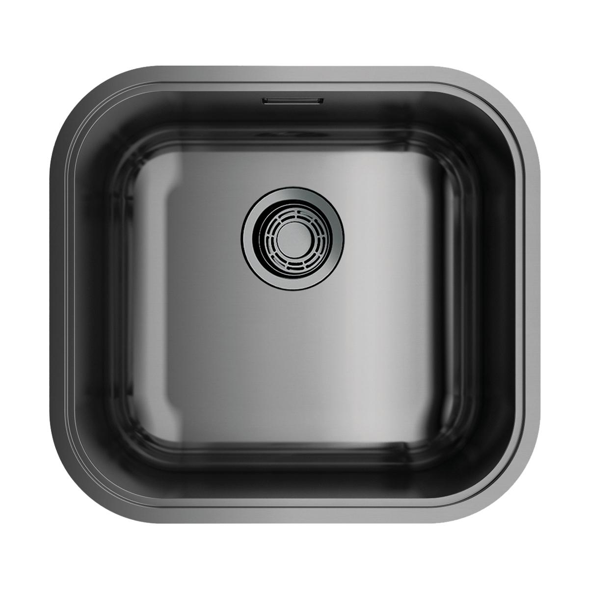Интегрированная кухонная мойка Omoikiri Omi 44-U/I-GM вороненая сталь 4993191