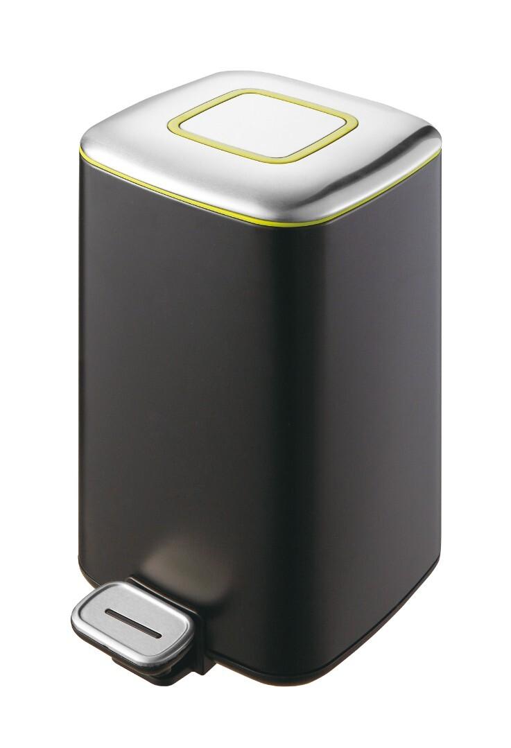 Ведро для мусора педальное WeltWasser WW MILA BL 9L 10000001058 черный матовый