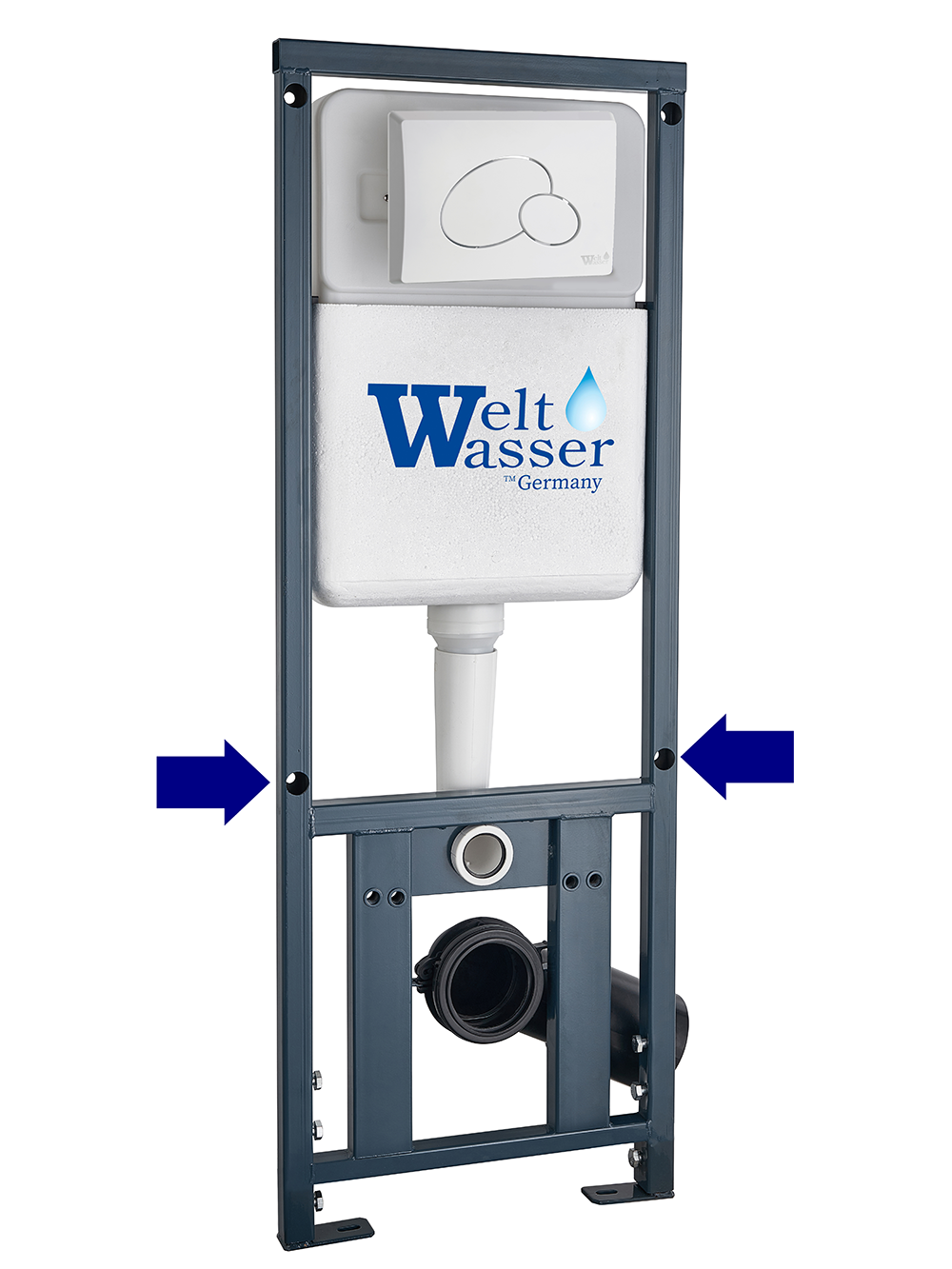 Инсталляция для унитаза WeltWasser WW Marberg 410 RD WT 10000011209 круглая кнопка