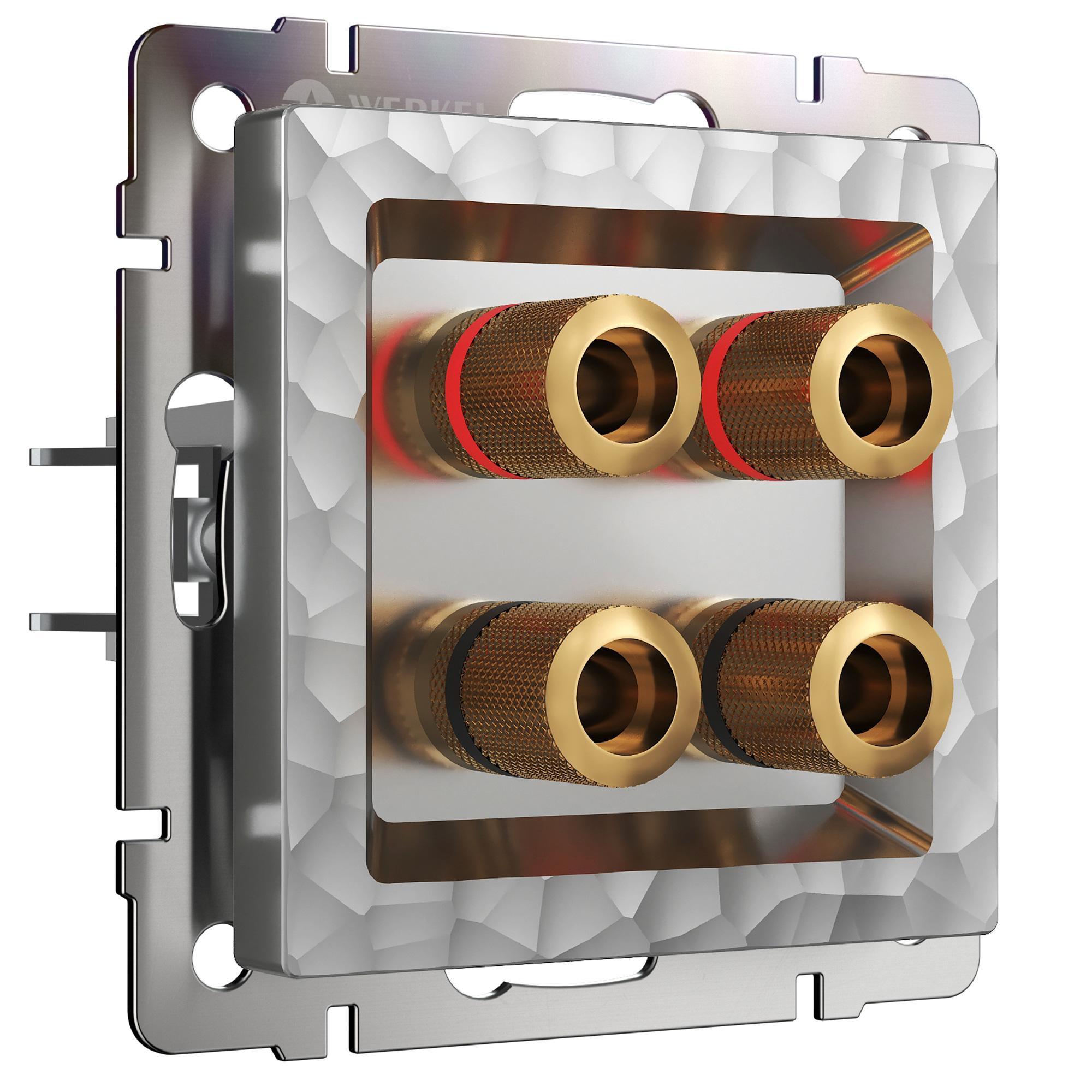 Акустическая розетка серебряный Werkel W1285006