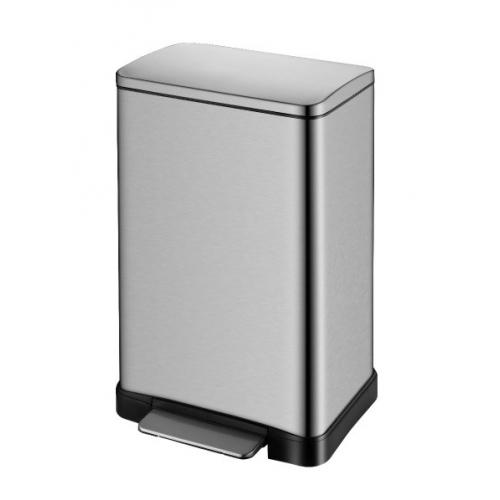 Ведро для мусора педальное WeltWasser WW Lassy MT 12L 10000006128 матовая сталь
