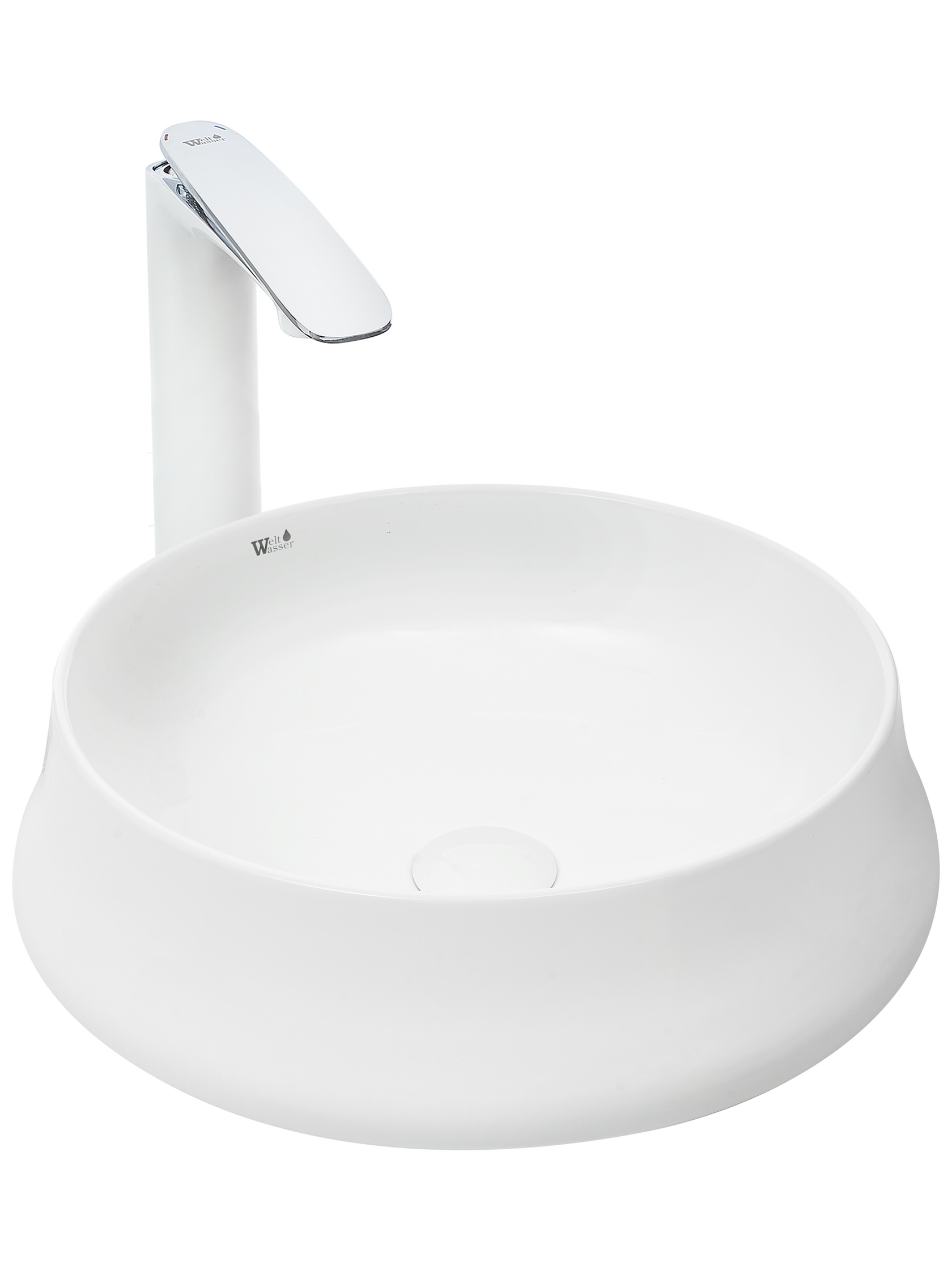 Раковина накладная WeltWasser 44/44/14 WW Elbach 3210 10000003853 белая