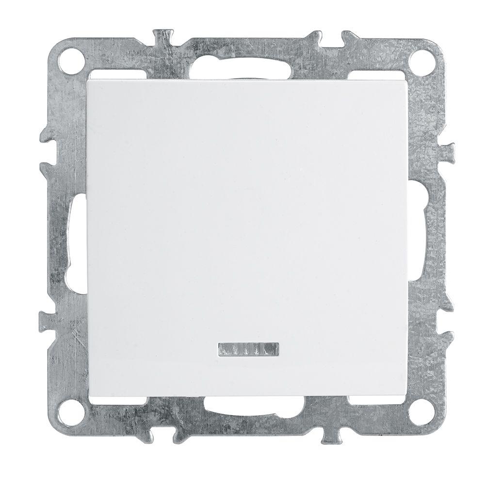 Выключатель одноклавишный Stekker Эрна PSW10-9101-01 39309