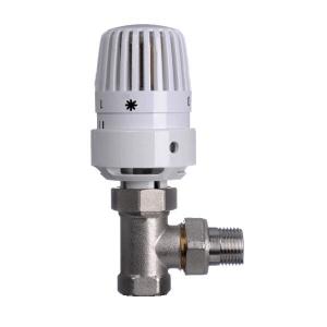 Клапан угловой Valtec с термоголовкой 3/4