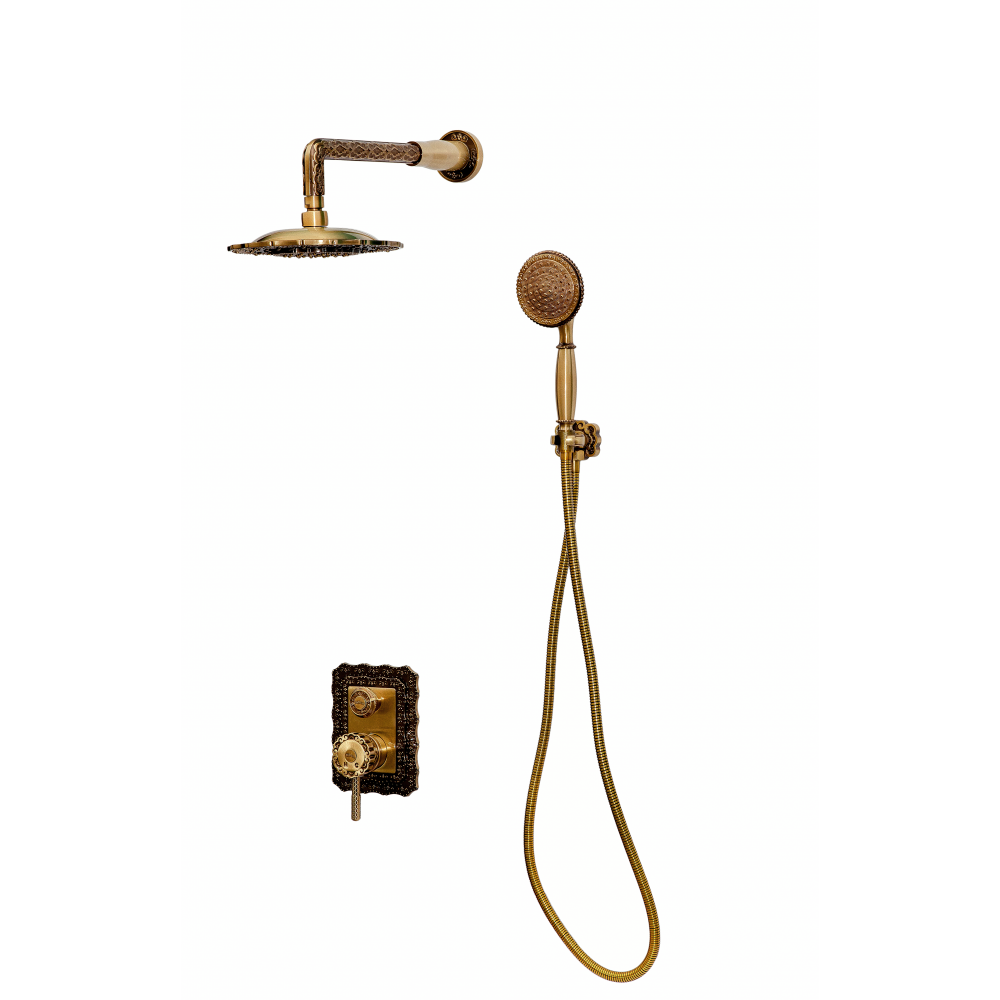 Душевая система скрытого монтажа Milacio Vitoria бронза MC.105.BR