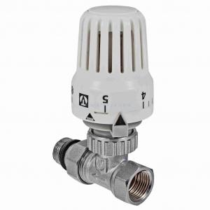 Терморегулятор радиаторный прямой 3/4 VT.032 c термоголовкой VT.3000