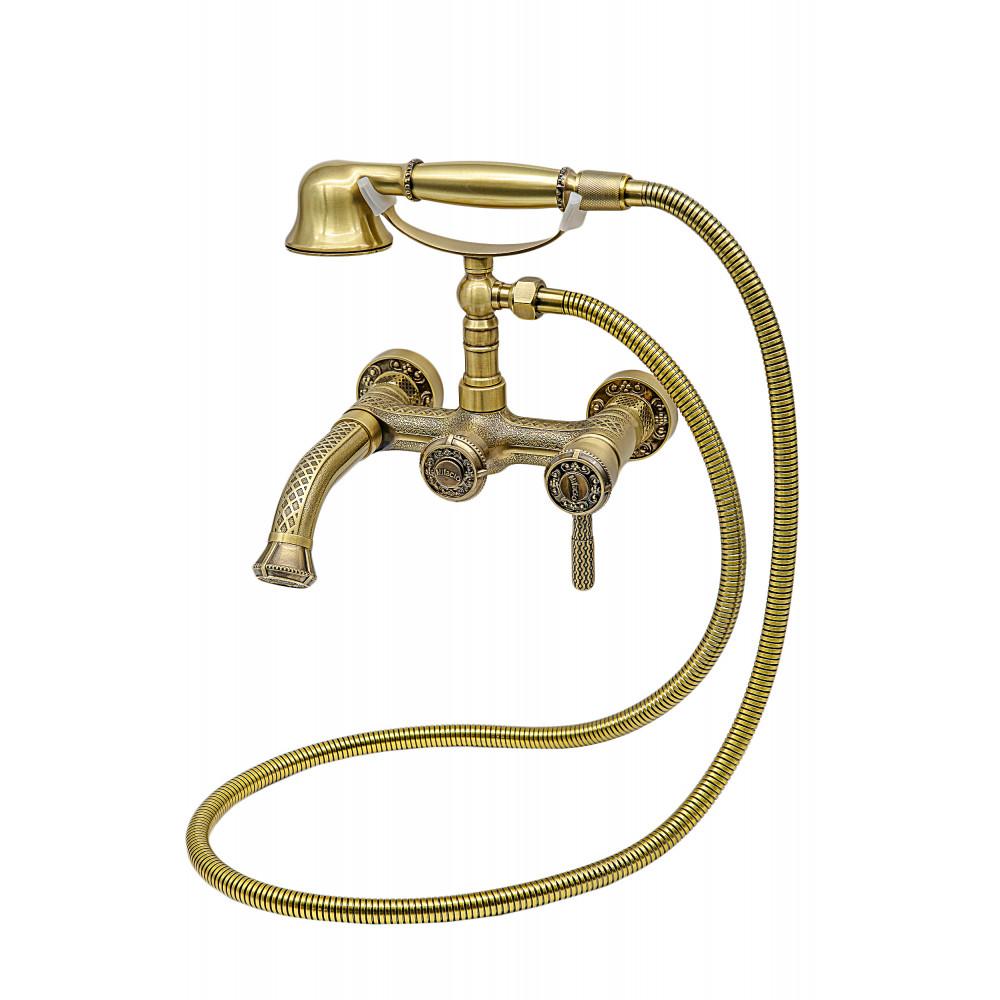 Смеситель для ванны с душем Milacio Vitoria бронза MC.300.BR