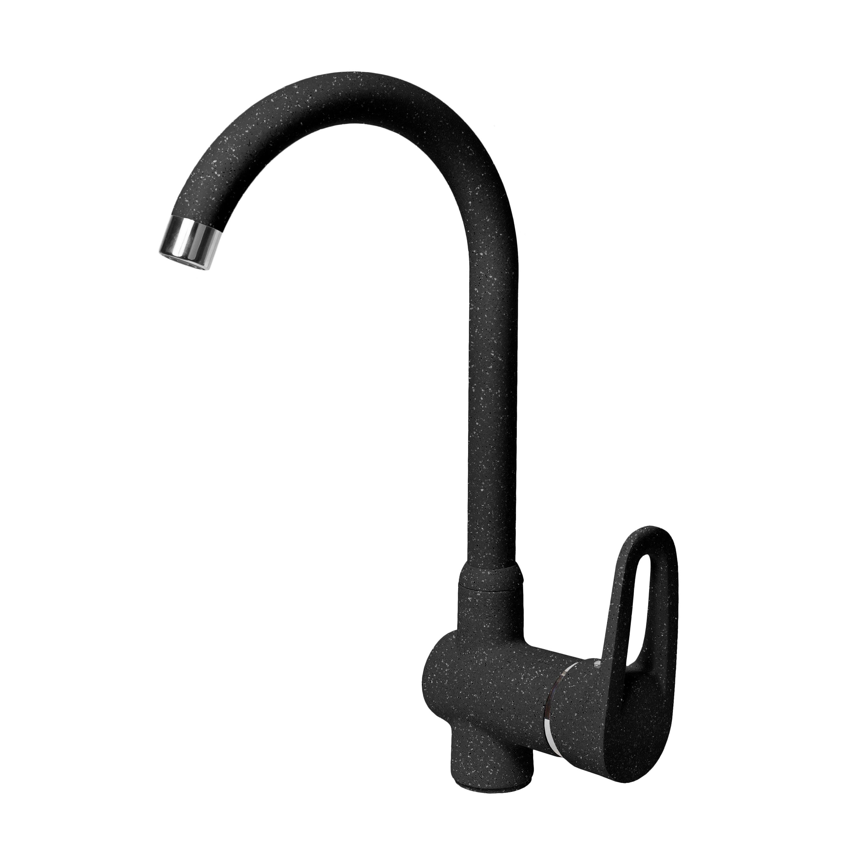 Смеситель для кухни AquaGranitEx C-5035 (308) черный