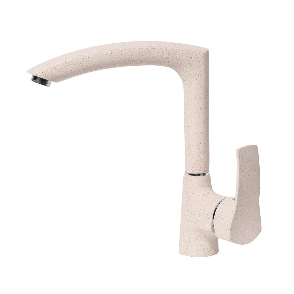 Смеситель для кухни AquaGranitEx C-7040 (311) светло-розовый