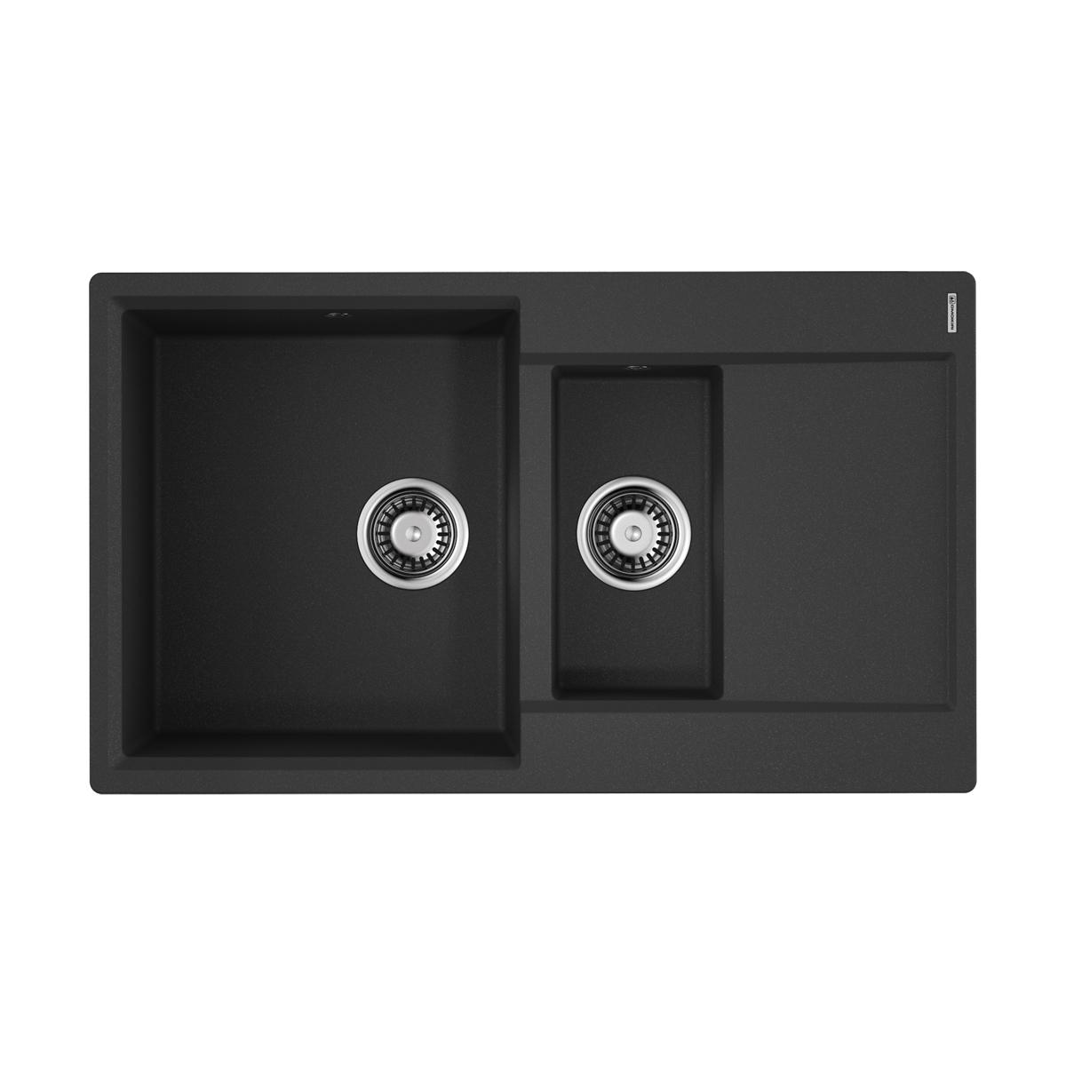 Врезная кухонная мойка Omoikiri Daisen 86-2-BL черный 4993477