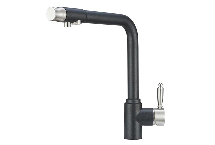 Смеситель для кухни (мойки) Granula 2301 шварц