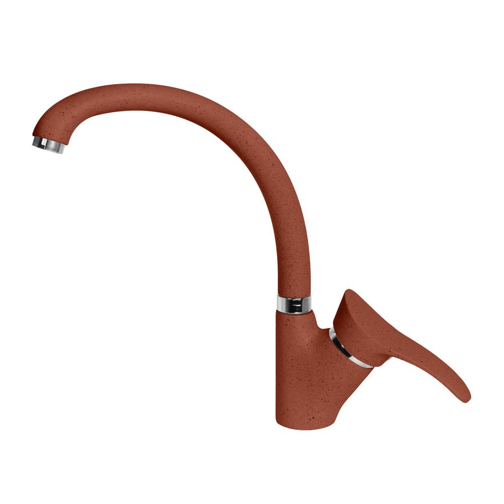 Смеситель для кухни AquaGranitEx C-3040 (334) красный марс