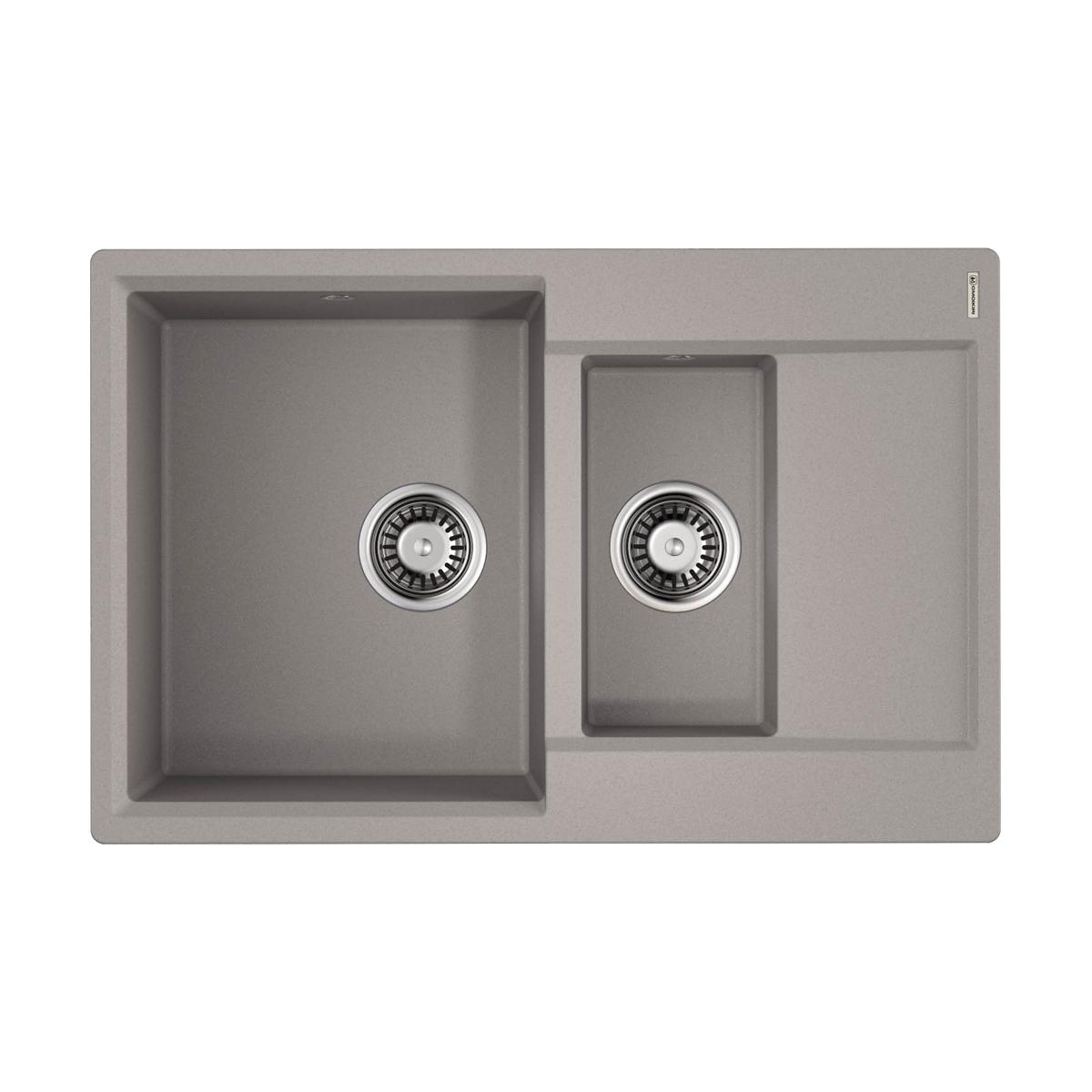 Врезная кухонная мойка Omoikiri Daisen 78-2-GR leningrad grey 4993332