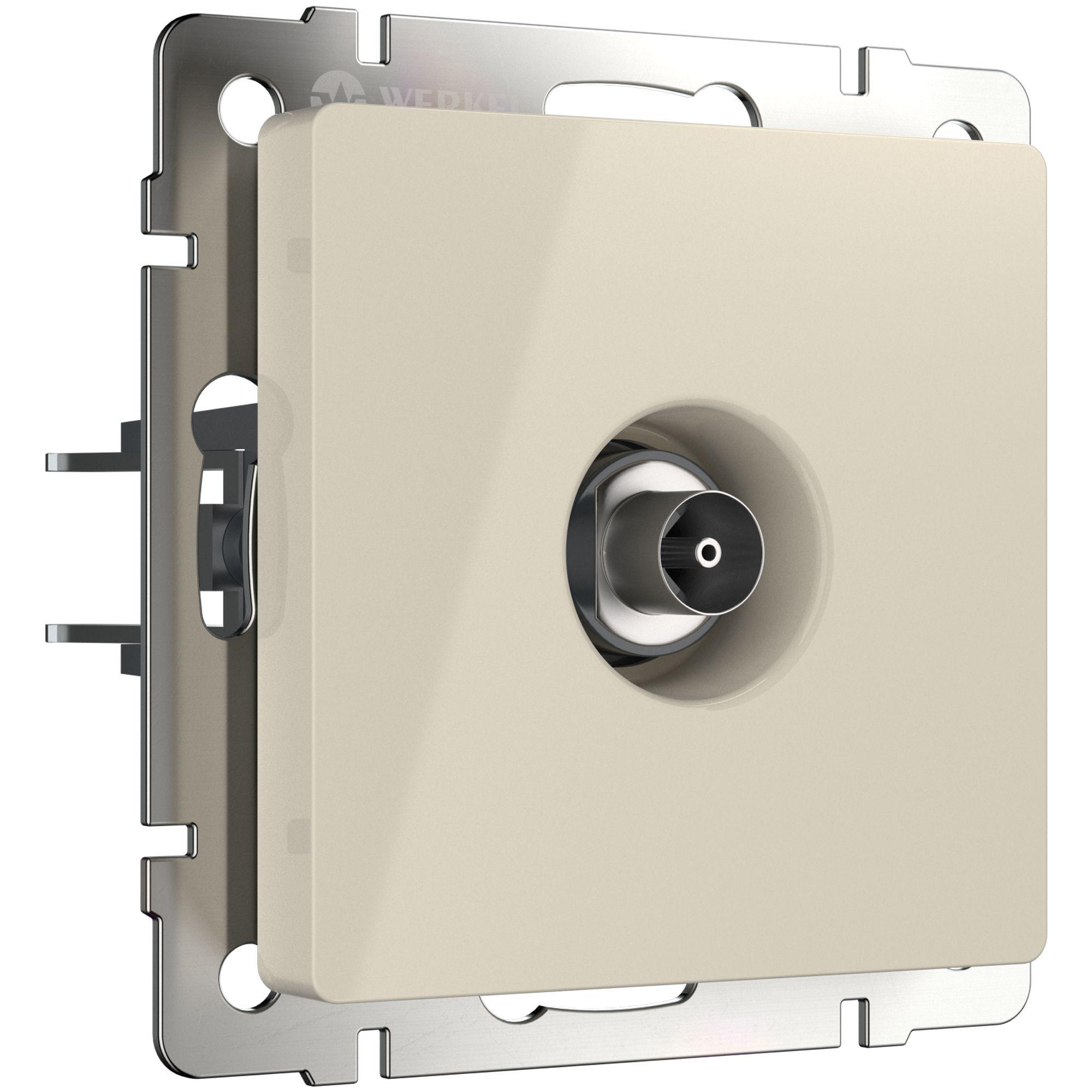 ТВ розетка оконечная слоновая кость Werkel W1183003