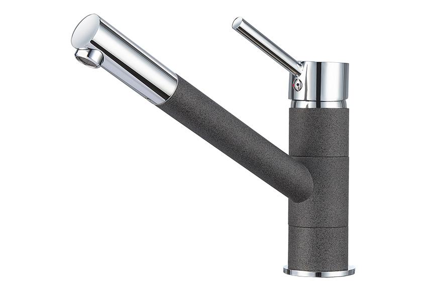 Смеситель для кухни (мойки) Granula среднеразмерный 0010 графит
