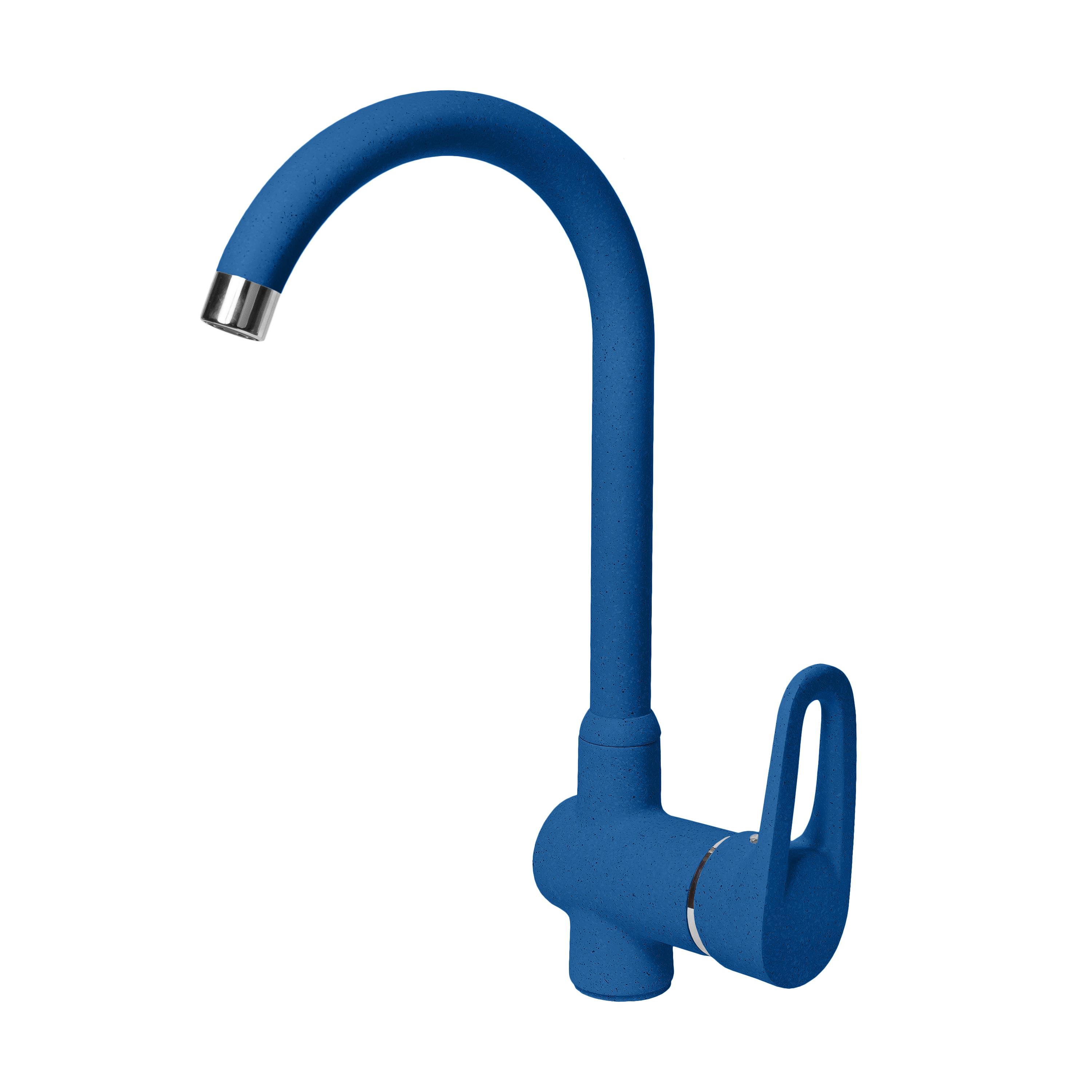 Смеситель для кухни AquaGranitEx C-5035 (323) синий