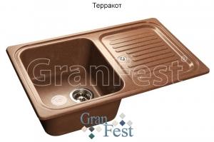 Мойка кухонная GranFest STANDART GF-S780L терракот