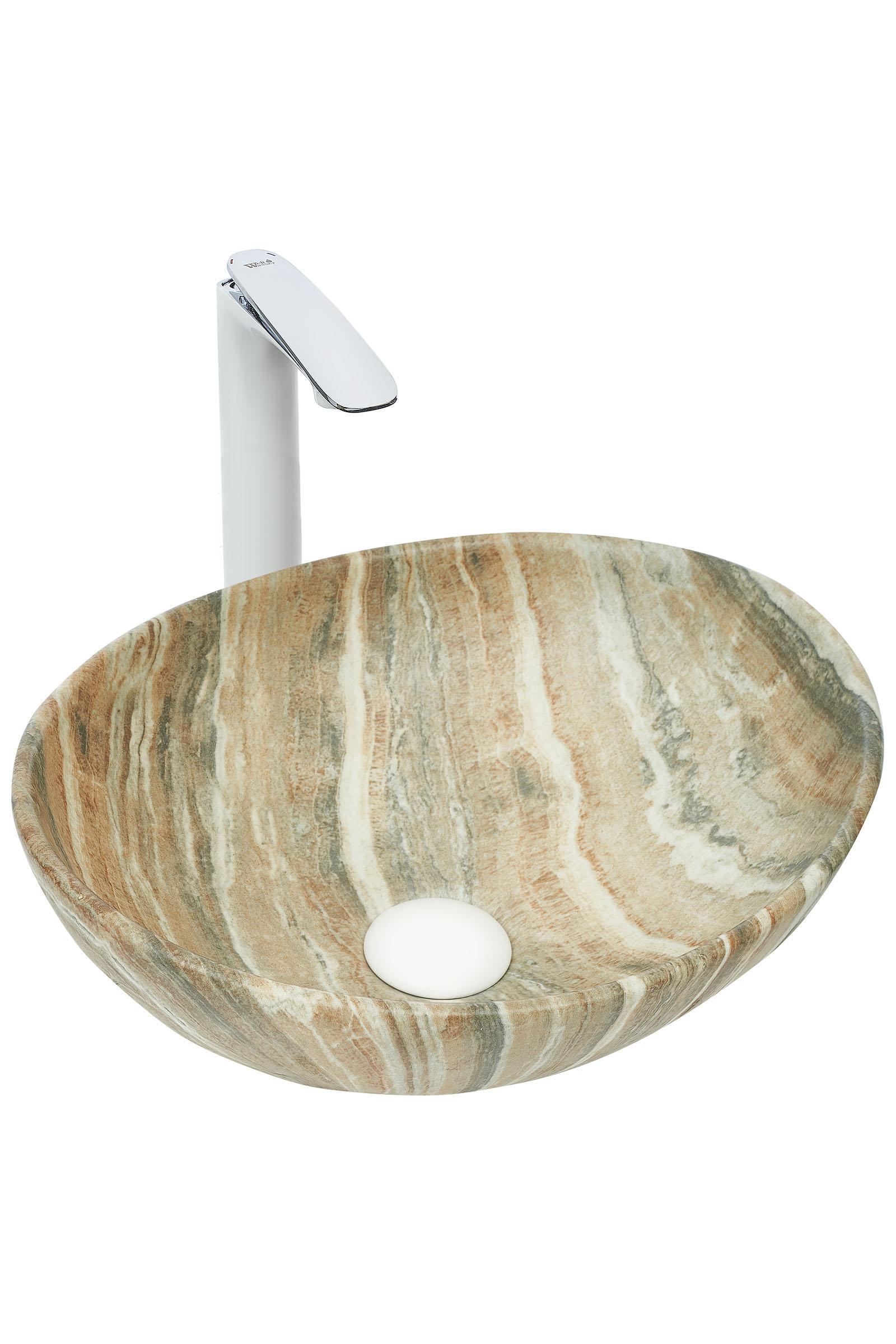 Раковина накладная WeltWasser 41/33.5/14.5 WW Elbach 3078 M804 10000004549 мрамор