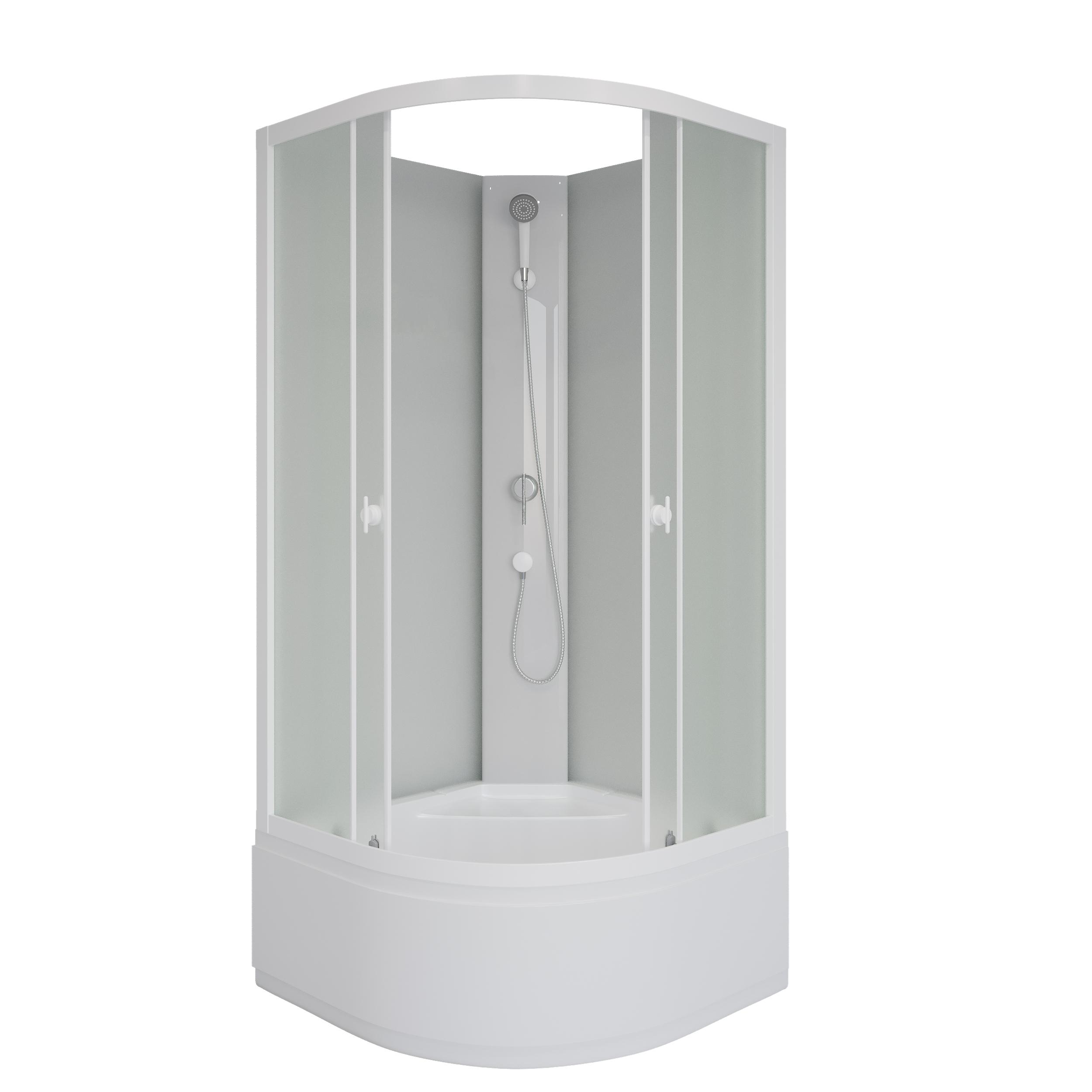 Душевая кабина Niagara Promo P100/40/MT/BK (1000х1000х1950) высокий поддон (4 места)