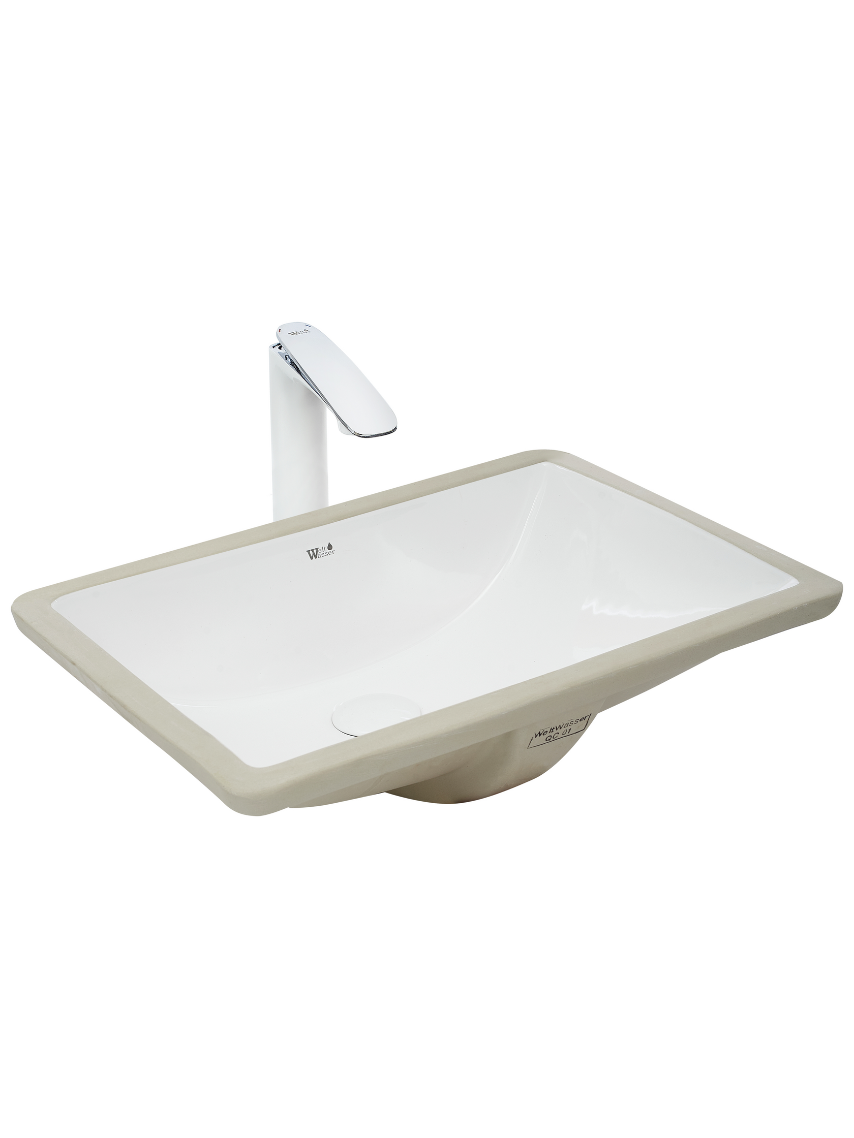 Раковина врезная WeltWasser 51/38.5/18 WW Deilbach 6008 10000003896 белая