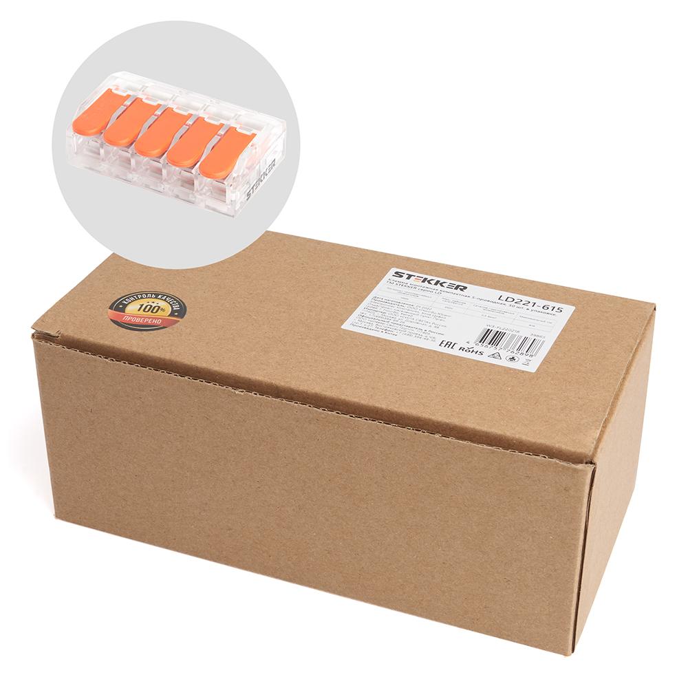 Клемма пружинная универсальная компактная Stekker LD221-615 39865