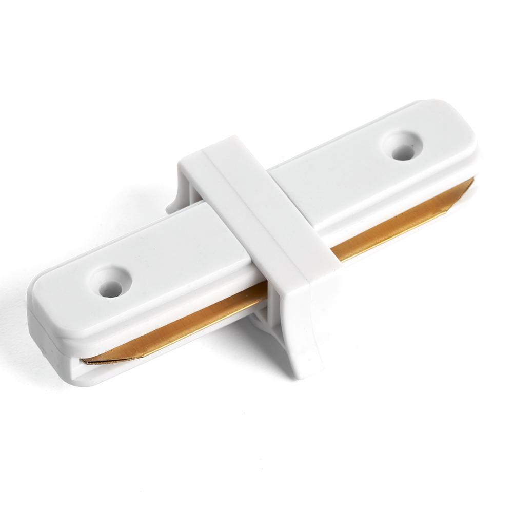 Коннектор прямой однофазный для шинопровода, белый Feron LD1000 10314