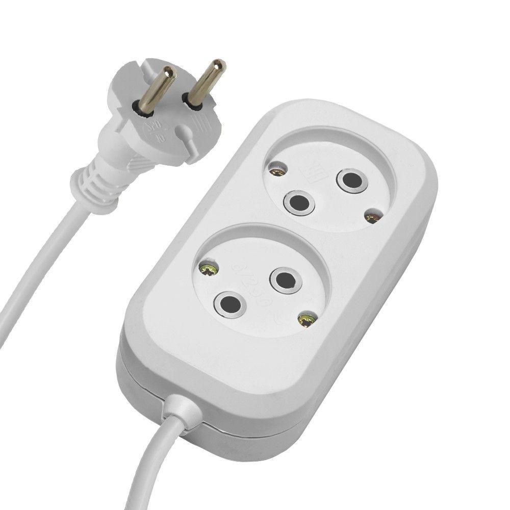 Удлинитель 2-местный б/з Stekker Home HM01-20-07 39204