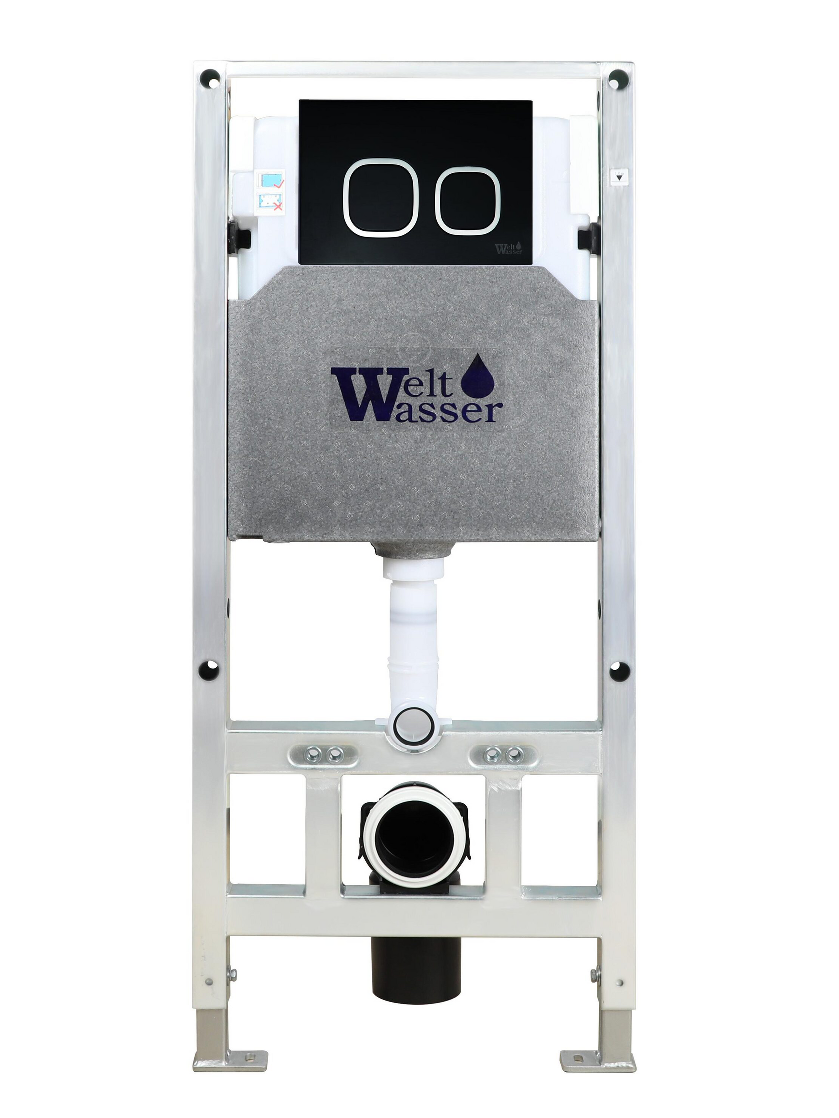 Инсталляция для подвесного унитаза WeltWasser WW Amberg 506 ST BL 10000008229 черная кнопка
