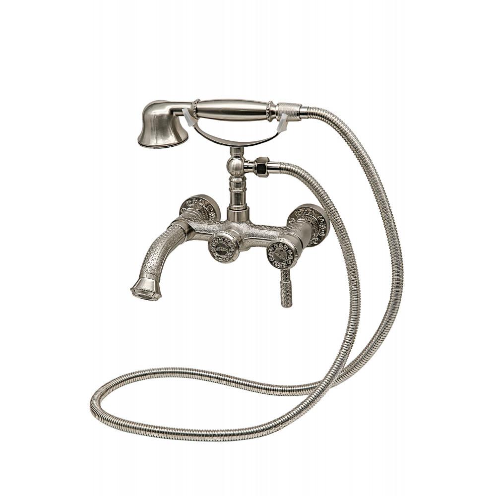 Смеситель для ванны с душем Milacio Vitoria серебро MC.300.SL