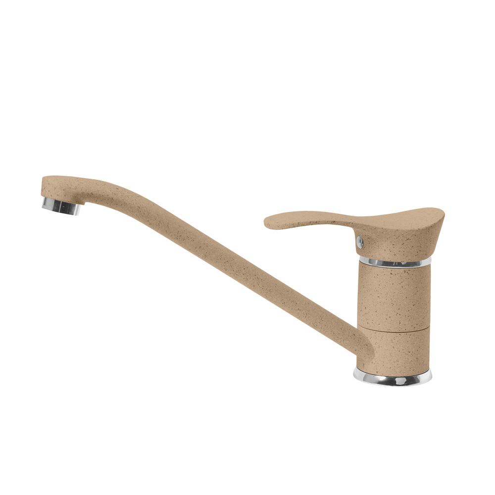 Смеситель для кухни AquaGranitEx C-1040 (302) песочный