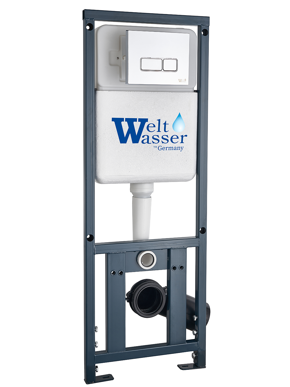 Инсталляция для унитаза WeltWasser WW Marberg 410 SE WT 10000011211 квадратная кнопка