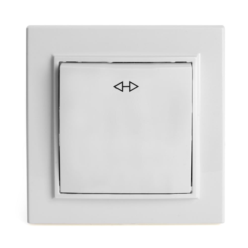 Выключатель одноклавишный Stekker Эрна PSW10-9009-01 39925